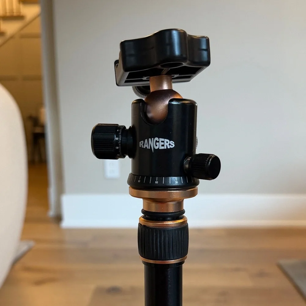 Rangers 57” Ultra Compact & Lightweight Aluminum Tripod with 360° Panorama Ball